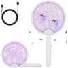 Kssvzz Racchetta Zanzare Elettrica Pieghevole, Lampada UV Antizanzare 2 in 1, Trappola per Zanzare USB Ricaricabile per Interni ed Esterni, Rechargeable Battery