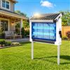 Dnenellr Lampada Antizanzare Solare da Esterno, Impermeabile IPX5 (Bianco)