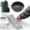 Generico Kit Per La Ricerca 'oro - Con Canaletta Di Lavaggio, E Portatile | Kit Per La Ricerca 'oro Con Muschio Da Minatore | Per Esplorazione E Avventura All'aperto In Laghi, Fiumi, Torrenti E