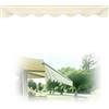 Generico Mantovana per Tenda da Sole Resistente All'Acqua, Anti-UV, Ricambio Bordo in Poliestere Cuciture Rinforzate - 5 3.5 2.7 4.5 7 m(Beige,450cm)
