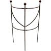 Hirsch Terracotta terracotta24 - Supporto semicircolare per piante, 50 x 30 x 16 cm (A x L x P), stabile in materiale massiccio, supporto per piante, tralicci, griglia per aiuole