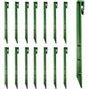 Mikiuly 15 Pezzi Picchetti in Plastica,Picchetti Ancoraggio,Picchetti Giardino,Chiodi da Terra con Ganci, 24 cm Chiodi di Fissaggio,per Tende Giardino All'aperto Bordo Prato Terrazza (verde)