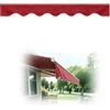 Generico Mantovana per Tenda da Sole Resistente All'Acqua, Anti-UV, Ricambio Bordo in Poliestere Cuciture Rinforzate - 5 3.5 2.7 4.5 7 m(Rosso,250cm)