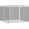 Outsunny Zanzariere per gazebo barnum 3 x 4 m - set di 4 zanzariere con cerniera + ganci di fissaggio - poliestere nylon