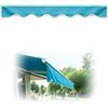 Generico Mantovana per Tenda da Sole Resistente All'Acqua, Anti-UV, Ricambio Bordo in Poliestere Cuciture Rinforzate - 5 3.5 2.7 4.5 7 m(Blu lago,600cm)