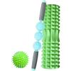 MAGIC SELECT Pacchetto Rullo, Palla e Barra Massaggiante. Rullo in Schiuma per Terapia Muscolare, Pilates, Yoga. Cilindro in Schiuma per Alleviare il Dolore e Allenarsi 45cm