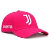 JUVENTUS Cappello Ufficiale Baseball Ufficiale Rosa con Logo - Berretto in Cotone con Visiera Curva - 100% Cotone - 2024013
