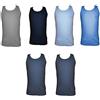 Navigare 6 Canottiere Spalla Larga Bimbo/Ragazzo Jersey Cotone Art. 13021 Colori Assortiti (10 (15-16 Anni), colorato)