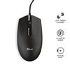 Trust - Basi Wired Mouse-black