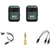 No 2X( di Monitoraggio Auricolare 2.4G IEM con Trasmettitore e Ricevitore Ac3204