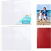 HeYuex 100 custodie fotografiche 10 x 15 cm - Buste trasparenti impermeabili per foto, cartoline e ricette - pellicole trasparenti in plastica PP, resistenti alla polvere e alle impronte digitali