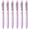Zebra Pen Zebra Z-Grip Smooth - Retractable Ballpoint Pen - Pack of 6 - Black Ink - Sweetie Violet Barrel Design