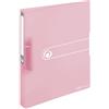 Herlitz 11409026 - Raccoglitore ad anelli, formato A4, 2 anelli, 25 mm, in pellicola di PP trasparente, colore: Rosa