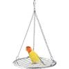 MiOYOOW Altalena a Rete per Uccelli, 22.5 x 14.7 cm Letto Estivo per Pappagalli in Acciaio Inossidabile, Trespolo per Parrocchetti Canarini e Colibrì Uccellini, Reti Pendente per Ratti e Uccelli