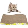 topolenashop Tiragraffi Gatto in Carta Cartone Ondulato Tira Graffi Gioco per Gatti Letto