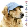 TABKSOLA Berretto da baseball per animali domestici con fori per le orecchie, multicolore, per cani e gatti (blu, XL)