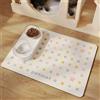 Mateju Tappetino Cibo Cane Gatto, Piazza Stile Tappetino Ciotola per Cani e Gatti, in Diatomite, Impermeabile e Antiscivolo per l'alimentazione degli animali domestici (Beige,30x40cm)