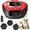 MEISO Recinto per Animali Domestici, Recinto per Cani da Interno Pieghevole, Box Traspirante Portatile per Gatti Conigli Cuccioli, Incubatrice per Pulcini, per Interni ed Esterni Viaggi e Campeggio
