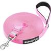SuplutuX Guinzaglio per Cani, Lunghina per Cane 5 Metri, Guinzaglio Addestramento Regolabile con Impugnatura Imbottita, Ideale per Allenamento, Passeggiate e Attività Outdoor (Rosa,5m/16ft)