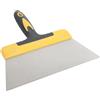 wkao Coltello da stucco largo 30 cm in acciaio inox per cartongesso, intonacatura, soffitto, finitura parete, rimozione della vernice e pulizia, raschietto