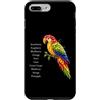 Tokyo Toons Custodia per iPhone 7 Plus/8 Plus Ara Pappagallo di Frutta Arcobaleno Arte Tropicale