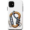 Mountain Climbing Climber Gifts Custodia per iPhone 11 Carabiner Rope Climbing Mountaineering Climber Gear