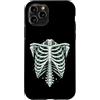Skeleton Rib Cage Halloween Anatomy Goth Custodia per iPhone 11 Pro Gabbia toracica vintage scheletro Halloween Gothic Anatomy Art