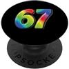 Maglietta Meme Divertente 67 Sei Sette 6 67 Sei Sette 6-7 Dolce Brainrot Italiano Meme Per Bambini PopSockets PopGrip Adesivo
