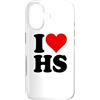 I HEART LOVE HS Custodia per iPhone 17 AMO UN CUORE, LUI È SUO.