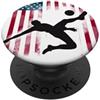 fußball soccer USA design Porta tiro calcio USA bandiera orgoglio giocatore sport squadra palla PopSockets PopGrip Adesivo
