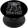 Let Me See Your Feet Wolf Pack Full Moon Let Me See Your Feet Pacchetto Lupo Luna Piena Bootleg PopSockets PopGrip Adesivo
