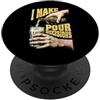 Grandio Design Beer & Alcohol Lover Drin Funny Beer Lover I Make Pour Decisions Hands - Bottiglia da pinta PopSockets PopGrip Adesivo