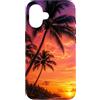 Palm Trees Photos Studio Custodia per iPhone 16 Palma Foto Spiaggia Tramonto Paradiso Costiero