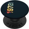 Birth Since Month Of July Retro Vintage Retro Vintage Luglio 1972 Anno 1972 Vintage 1972 Dal 1972 PopSockets PopGrip Adesivo