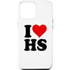I HEART LOVE HS Custodia per iPhone 12 Pro Max AMO UN CUORE, LUI È SUO.