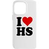I HEART LOVE HS Custodia per iPhone 14 Pro Max AMO UN CUORE, LUI È SUO.