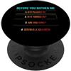 Funny Tech Support Minimalist For Cowork Sarcastico prima di preoccuparsi di dire umoristico PopSockets PopGrip Adesivo