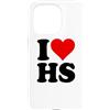I HEART LOVE HS Custodia per iPhone 15 Pro AMO UN CUORE, LUI È SUO.