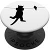Cats And Birds On Wires Uccello gatto su un filo peggiore nemici amici silhouette PopSockets PopGrip Adesivo
