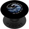Christian Scripture Inspirational Bible Se attraversi acque profonde sarò con te Isaia 43:2 PopSockets PopGrip Adesivo