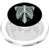 Skeleton Rib Cage Halloween Anatomy Goth Gabbia toracica vintage scheletro Halloween Gothic Anatomy Art PopSockets PopGrip per MagSafe