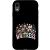 Waitress Bloom Collection Custodia per iPhone XR Cameriera floreale pastello Server Ristorante Lavoratore