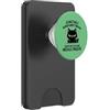 SilentPancake Divertente gatto dito medio sarcastico umorismo meme design PopSockets PopWallet per MagSafe