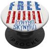 Lynyrd Skynyrd Freebird Logo a contrasto bandiera USA stelle strisce PopSockets PopGrip Adesivo