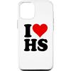 I HEART LOVE HS Custodia per iPhone 12/12 Pro AMO UN CUORE, LUI È SUO.