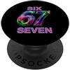 Maglietta Meme Divertente 67 Sei Sette 6 67 Sei Sette 6-7 Dolce Brainrot Italiano Meme Per Bambini PopSockets PopGrip Adesivo