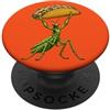 Insect Fitness Taco Food Artwork Mantide religiosa in stile fumetto con disegno di taco PopSockets PopGrip Adesivo