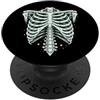 Skeleton Rib Cage Halloween Anatomy Goth Gabbia toracica vintage scheletro Halloween Gothic Anatomy Art PopSockets PopGrip Adesivo