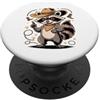 Trash Panda Raccoons Raccoon Lover Gifts Raccoon Cowboy Trash Panda Western Lover Meme PopSockets PopGrip Adesivo