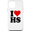 I HEART LOVE HS Custodia per iPhone 12 mini AMO UN CUORE, LUI È SUO.